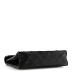Lambskin Quilted Envelope Flap Black