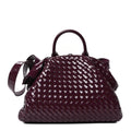Polished Nappa Intrecciato Small Padded The Handle Tote Mystic