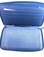 PRADA Navy Coated canvas Wallet