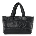 Lambskin Quilted Large Coco Cocoon Reversible Tote Black