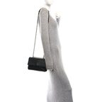 Nappa Intrecciato Baby Olimpia Shoulder Bag Black
