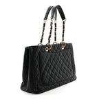 Caviar Quilted XL Grand Shopping Tote GST Black