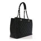 Caviar Quilted Grand Shopping Tote GST Black