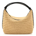 Raffia Woven Nappa Intrecciato Mini Wallace Natural Fondant