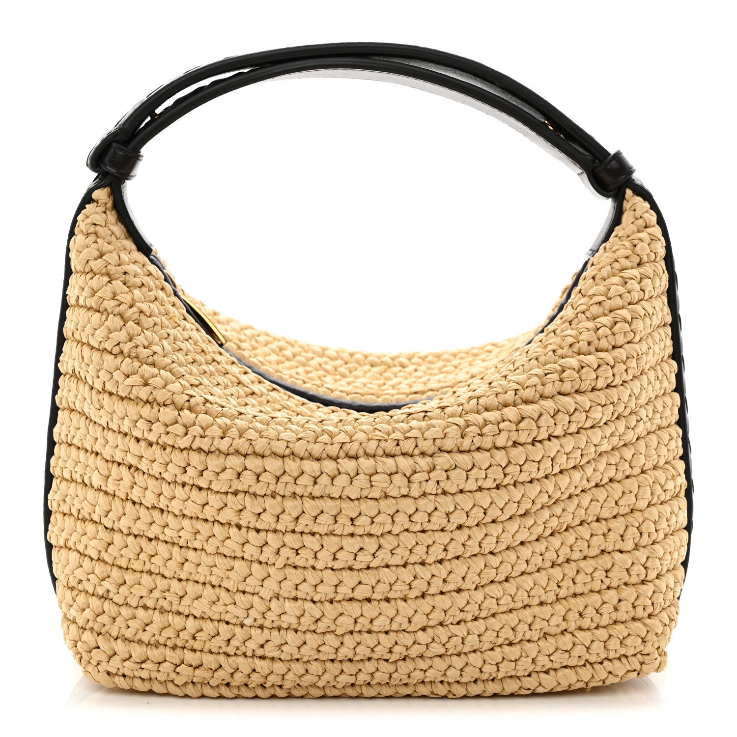 Raffia Woven Nappa Intrecciato Mini Wallace Natural Fondant
