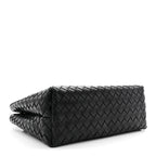 Nappa Intrecciato Medium Andiamo Shoulder Bag Black