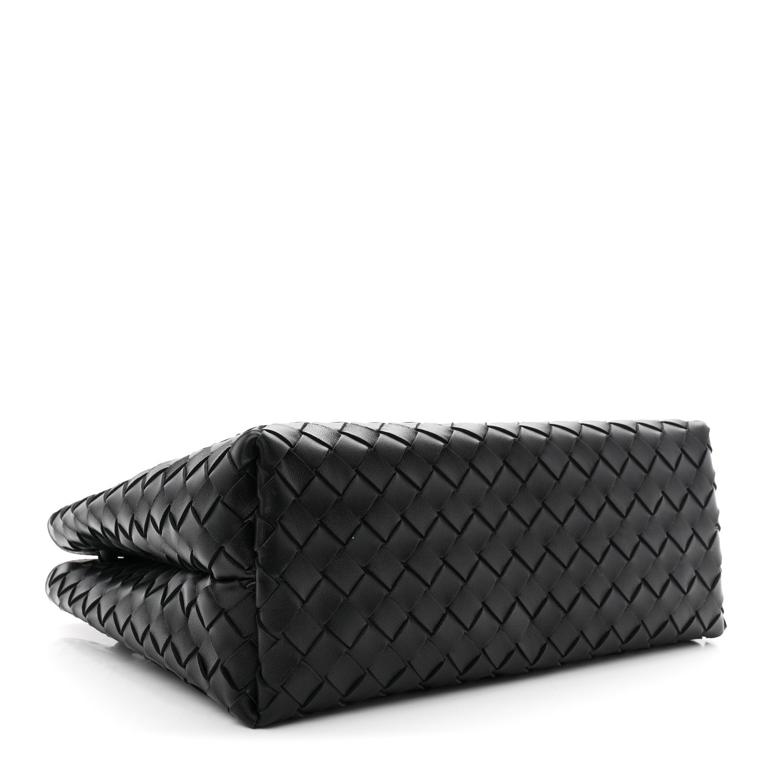 Nappa Intrecciato Medium Andiamo Shoulder Bag Black