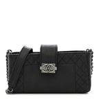Calfskin Boy Reverso Mini Pochette Black