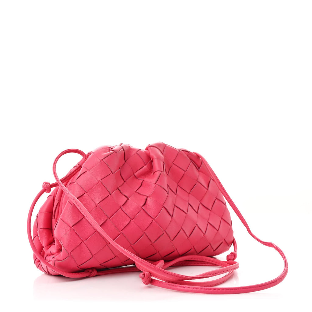 Nappa Intrecciato The Mini Pouch Rosa Shock