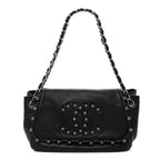 Lambskin Pearl Obsession Flap Black