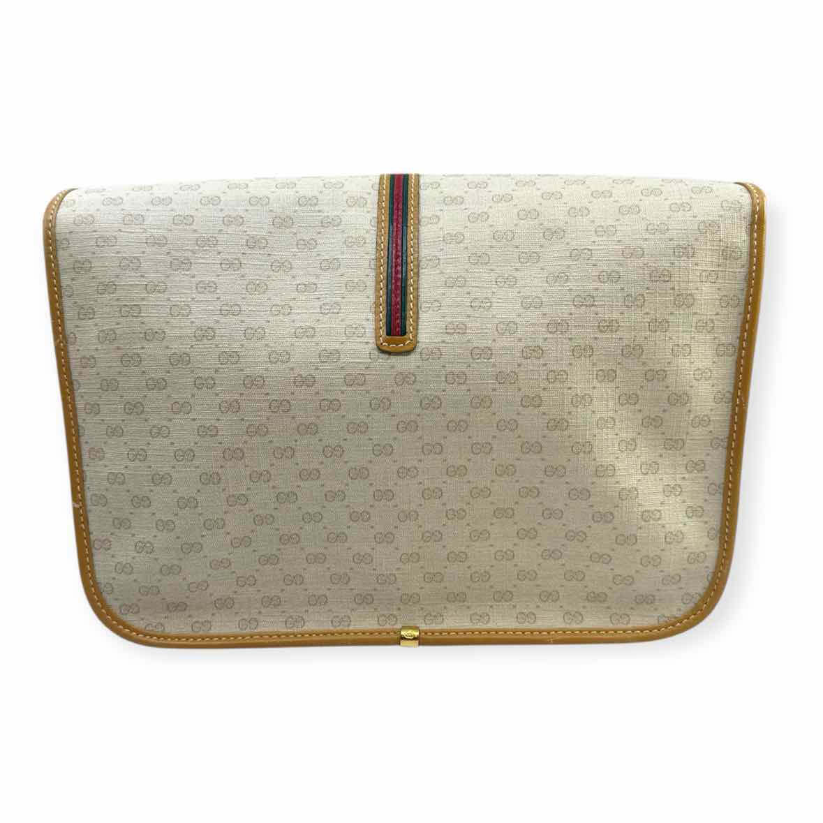 GUCCI Cream Coated Leather Handbag