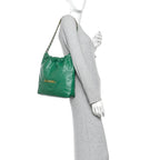 Shiny Calfskin Quilted Small Chanel 22 Green