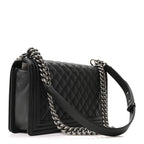 Caviar Quilted New Medium Boy Flap Black