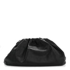 Smooth Butter Calf The Pouch Oversized Clutch Black