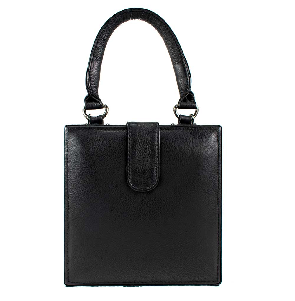 Mary Frances All That Glitters Black Red Top Handle Bag Handbag Purse NEW