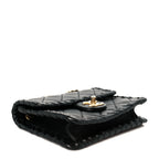 Calfskin Braided Mini My Own Frame Flap Black