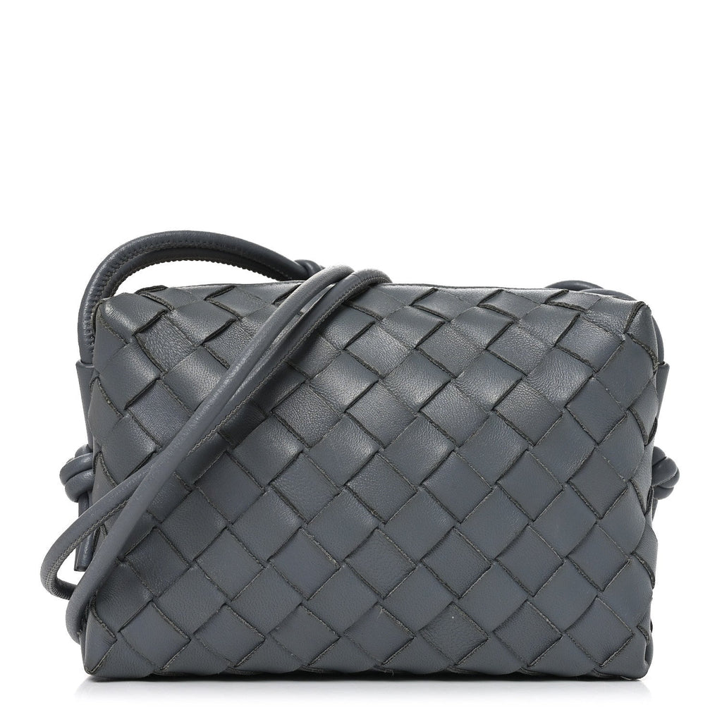 Nappa Intrecciato Mini Loop Camera Bag Thunder