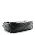 Lambskin Quilted Medium Chanel 19 Flap Black
