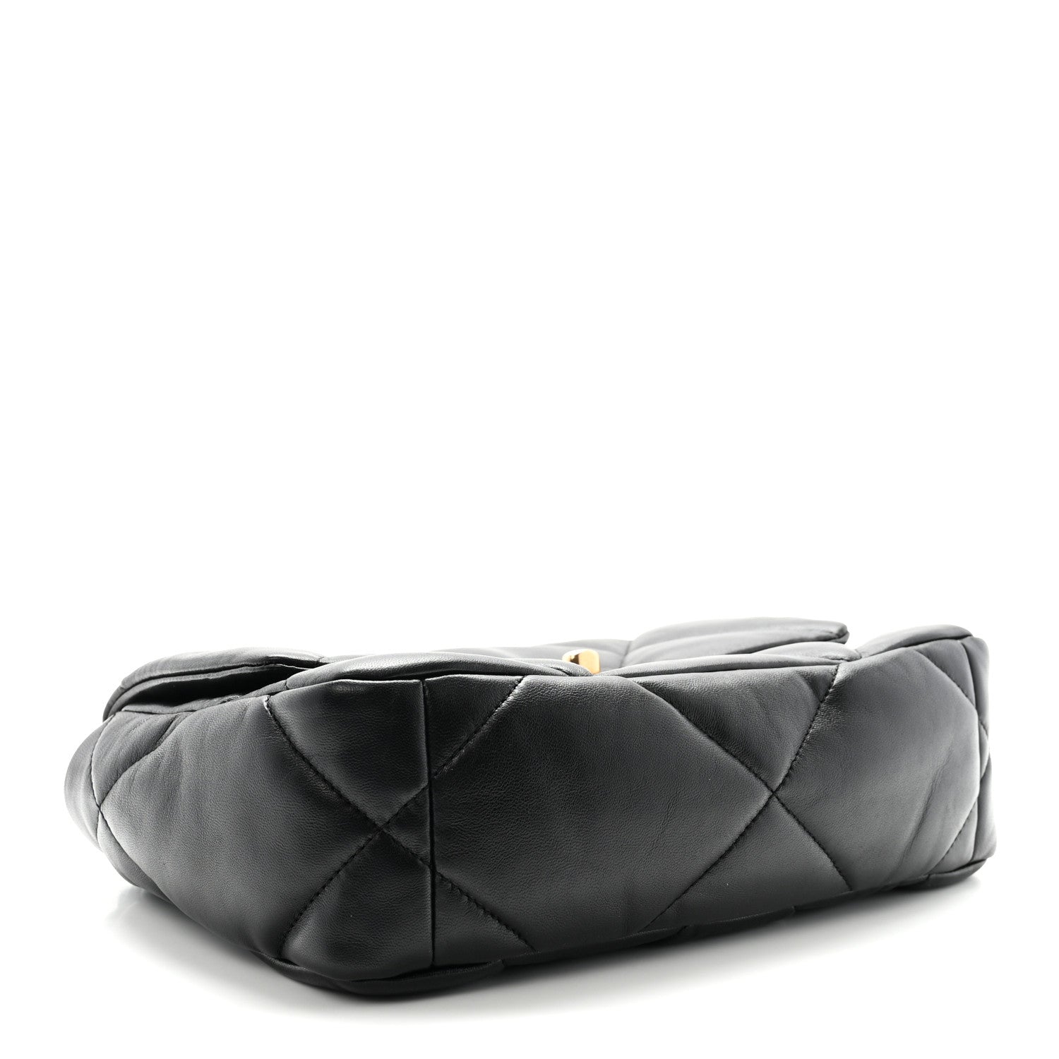 Lambskin Quilted Medium Chanel 19 Flap Black