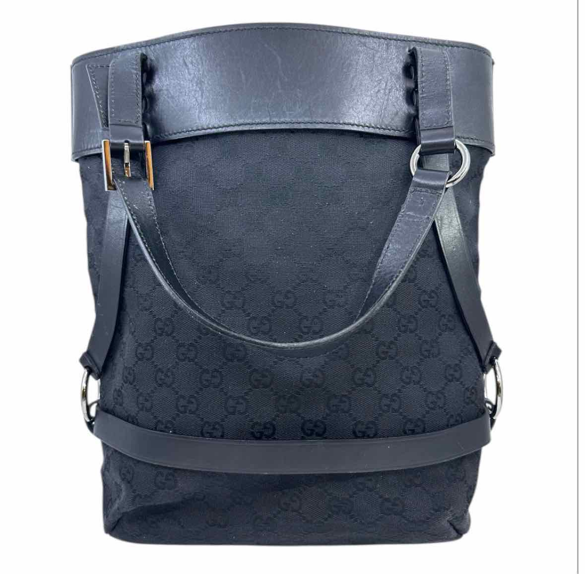 GUCCI Black Canvas Handbag