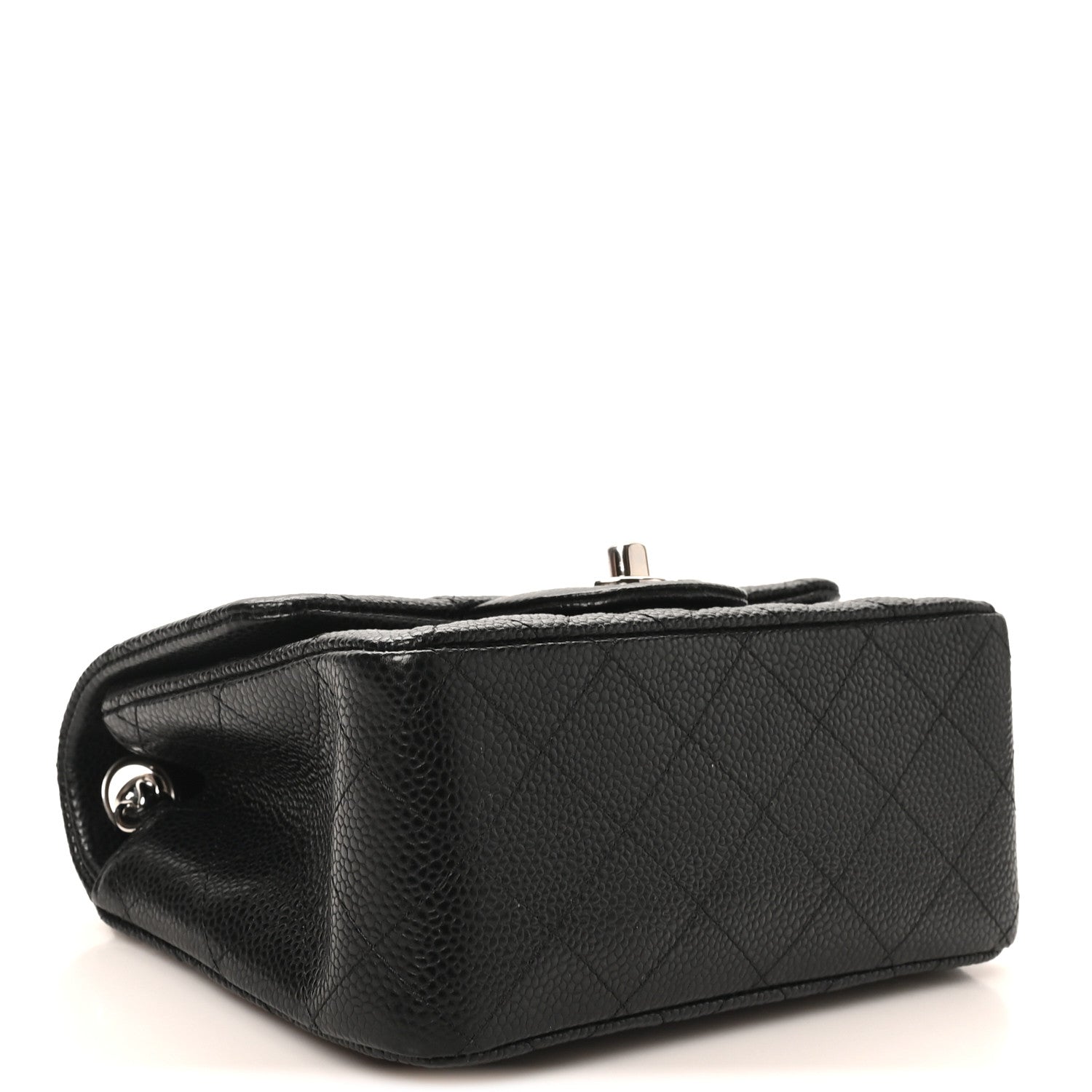 Caviar Quilted Mini Square Flap Black