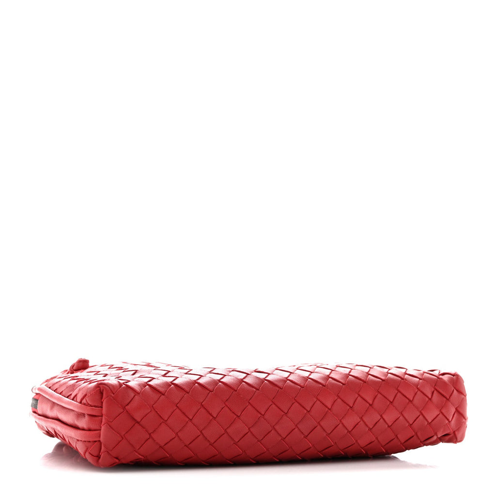 Nappa Intrecciato Nodini Crossbody Messenger Red