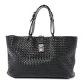 Nappa Intrecciato Medium Roma Tote Black