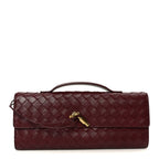 Nappa Intrecciato Long Andiamo Top Handle Clutch Barolo