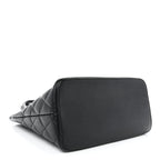 Caviar Quilted Medallion Tote Black