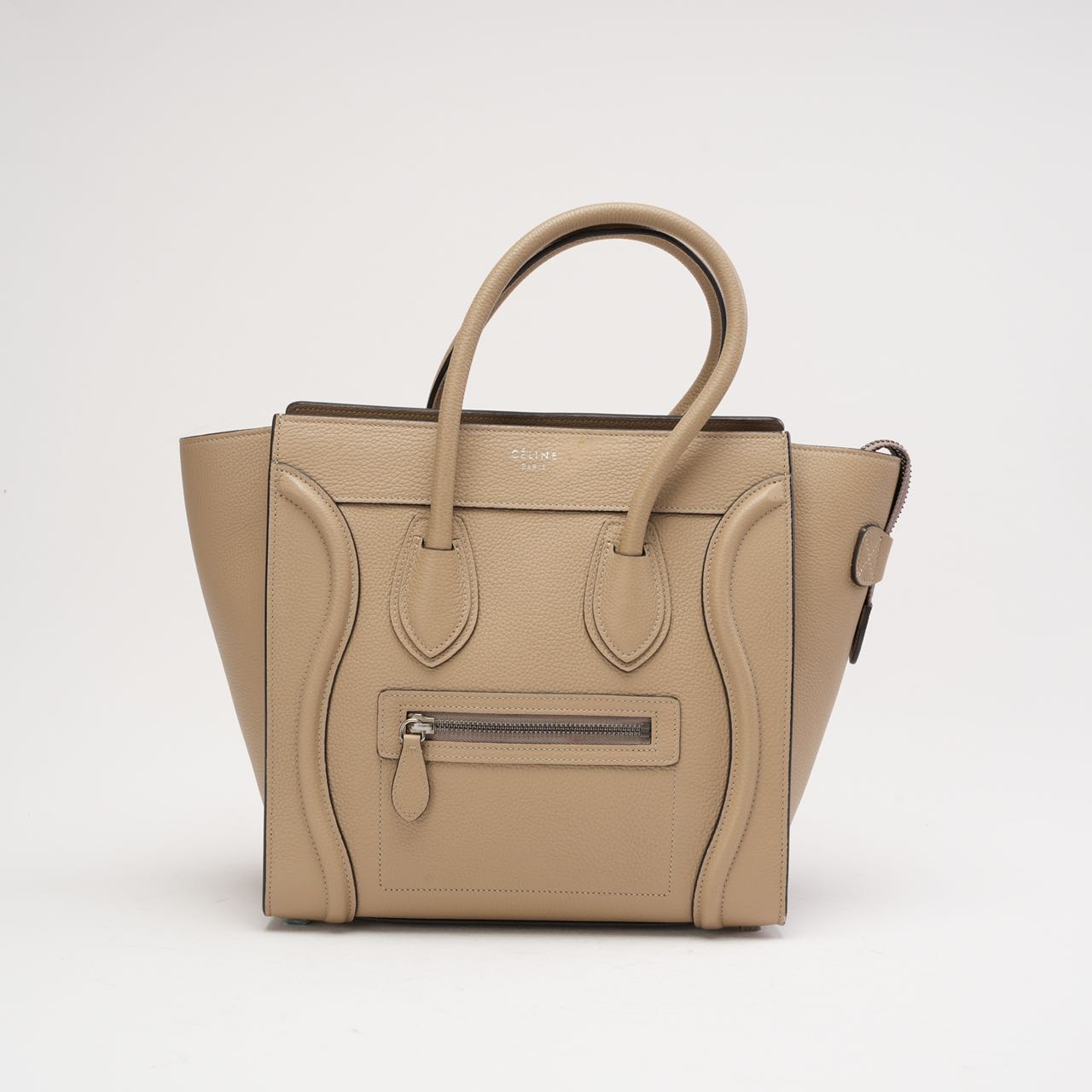 Celine Luggage Micro Tote Grey 2015