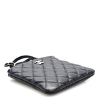Lambskin Quilted Crossbody Bag Black