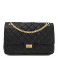 Aged Calfskin Quilted 2.55 Reissue 226 Flap Black