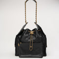 Chanel 25 Medium Caviar Gold-Tone Black 2025