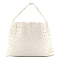 Calfskin Intrecciato Medium Dustbag Chalk