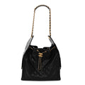 Caviar Quilted Medium Chanel 25 Handbag Black