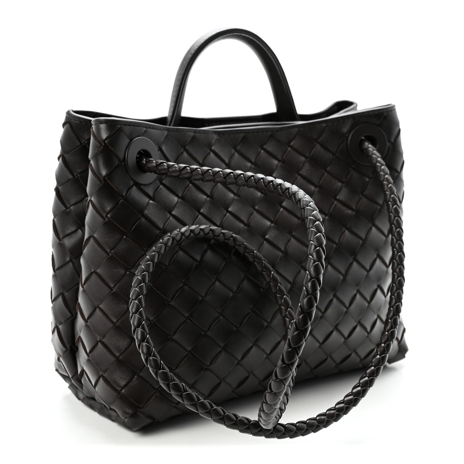 Nappa Intrecciato Small Andiamo Shoulder Bag Fondant