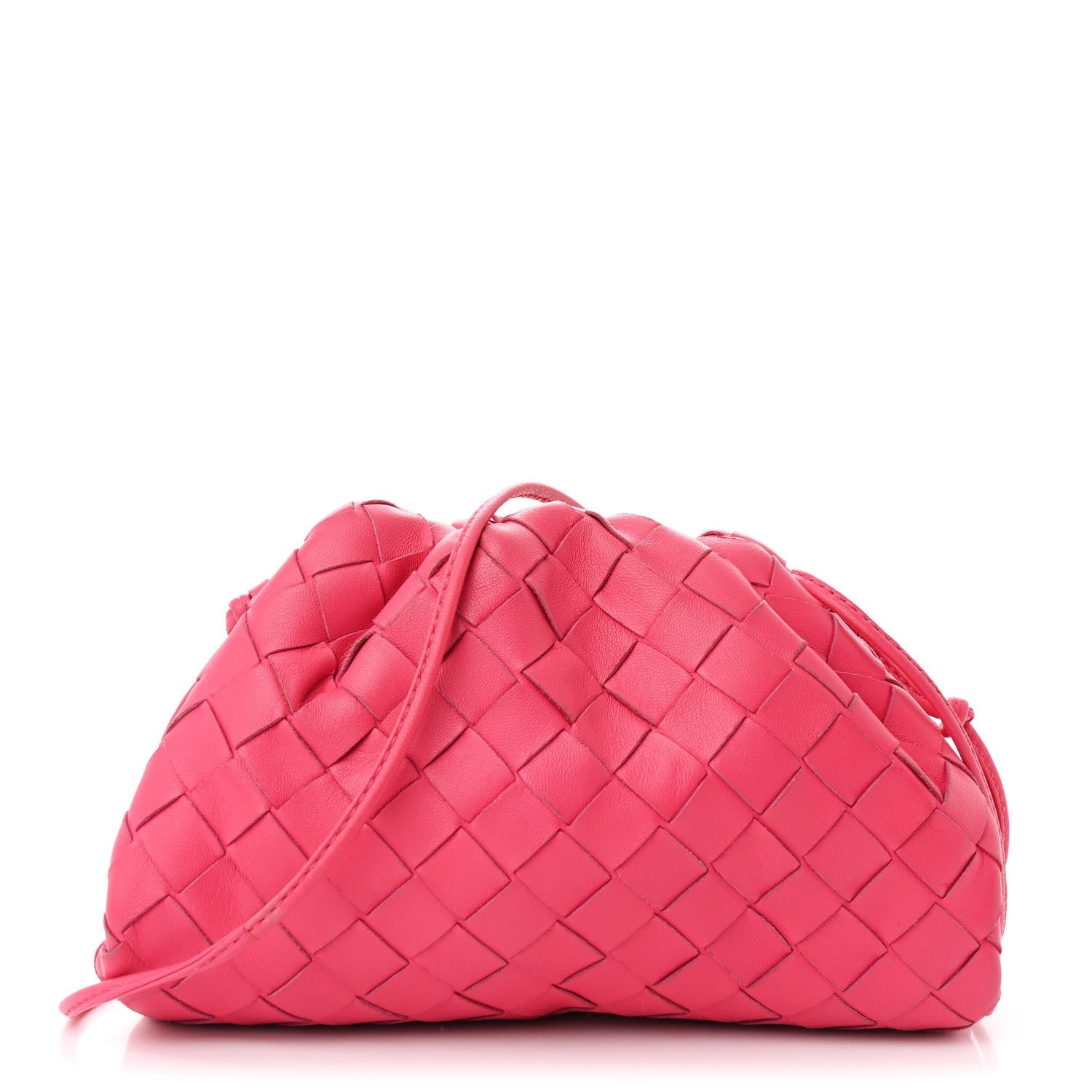 Nappa Intrecciato The Mini Pouch Rosa Shock