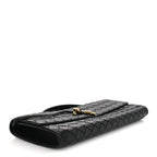 Nappa Intrecciato Long Andiamo Top Handle Clutch Black