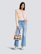 B-Buzz Hobo Bag in Leather and Canvas