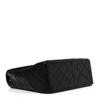 Lambskin Quilted Medium Single Flap Black