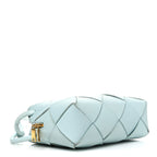 Lambskin Maxi Intrecciato Small Cassette Camera Bag Teal Washed