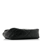 Goatskin Quilted Medium Chanel 19 Flap Black