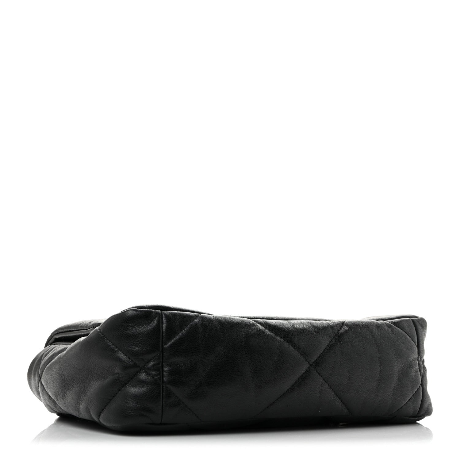 Goatskin Quilted Medium Chanel 19 Flap Black