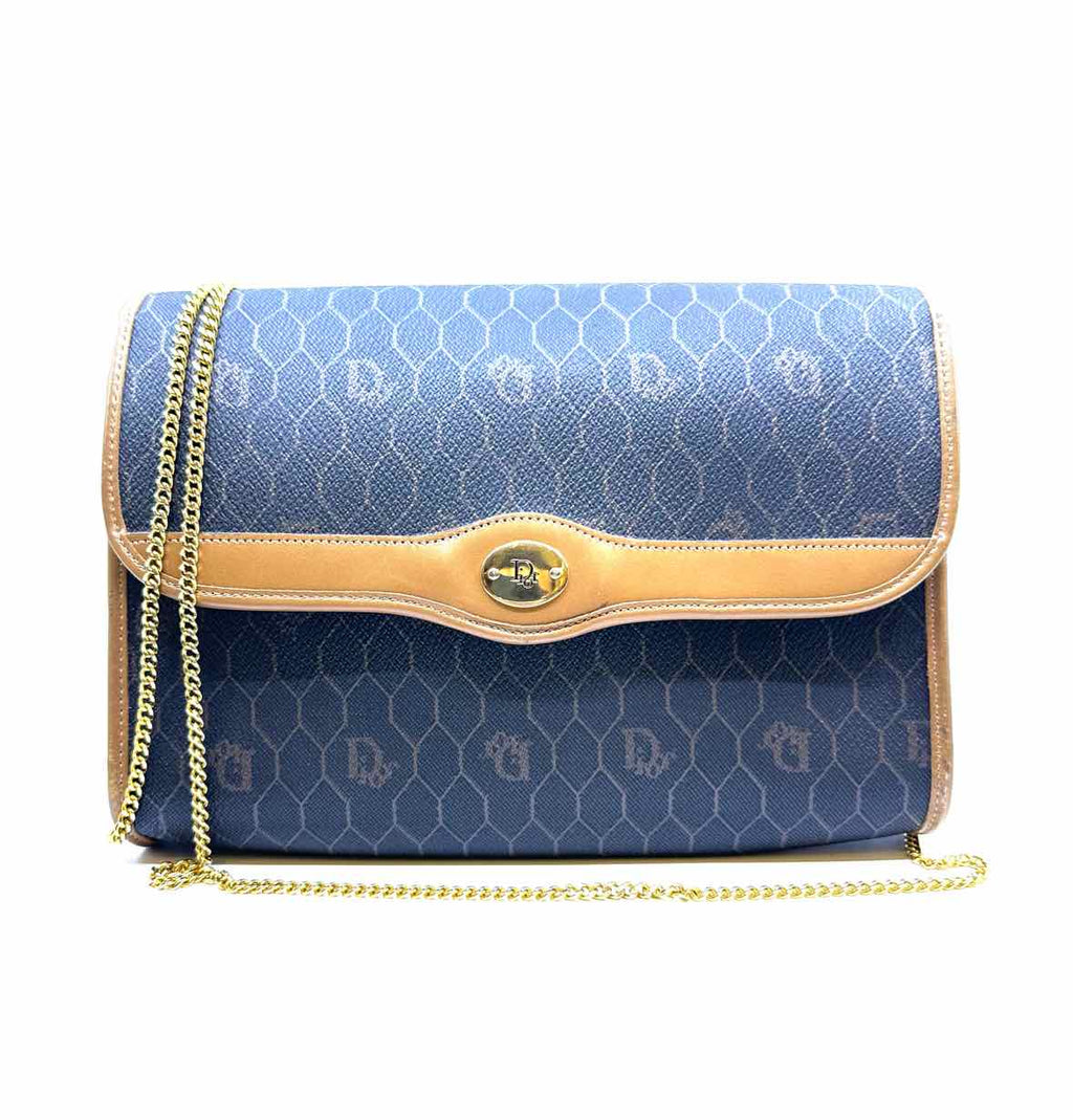 CHRISTIAN DIOR Black & Brown Crossbody