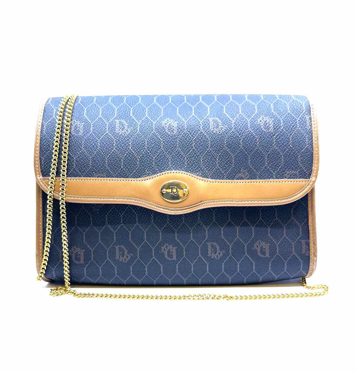 CHRISTIAN DIOR Black & Brown Crossbody