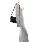 Aged Calfskin Quilted New Medium Gabrielle Hobo Black