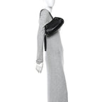 Lambskin Lax Small Tassel Shoulder Bag Black