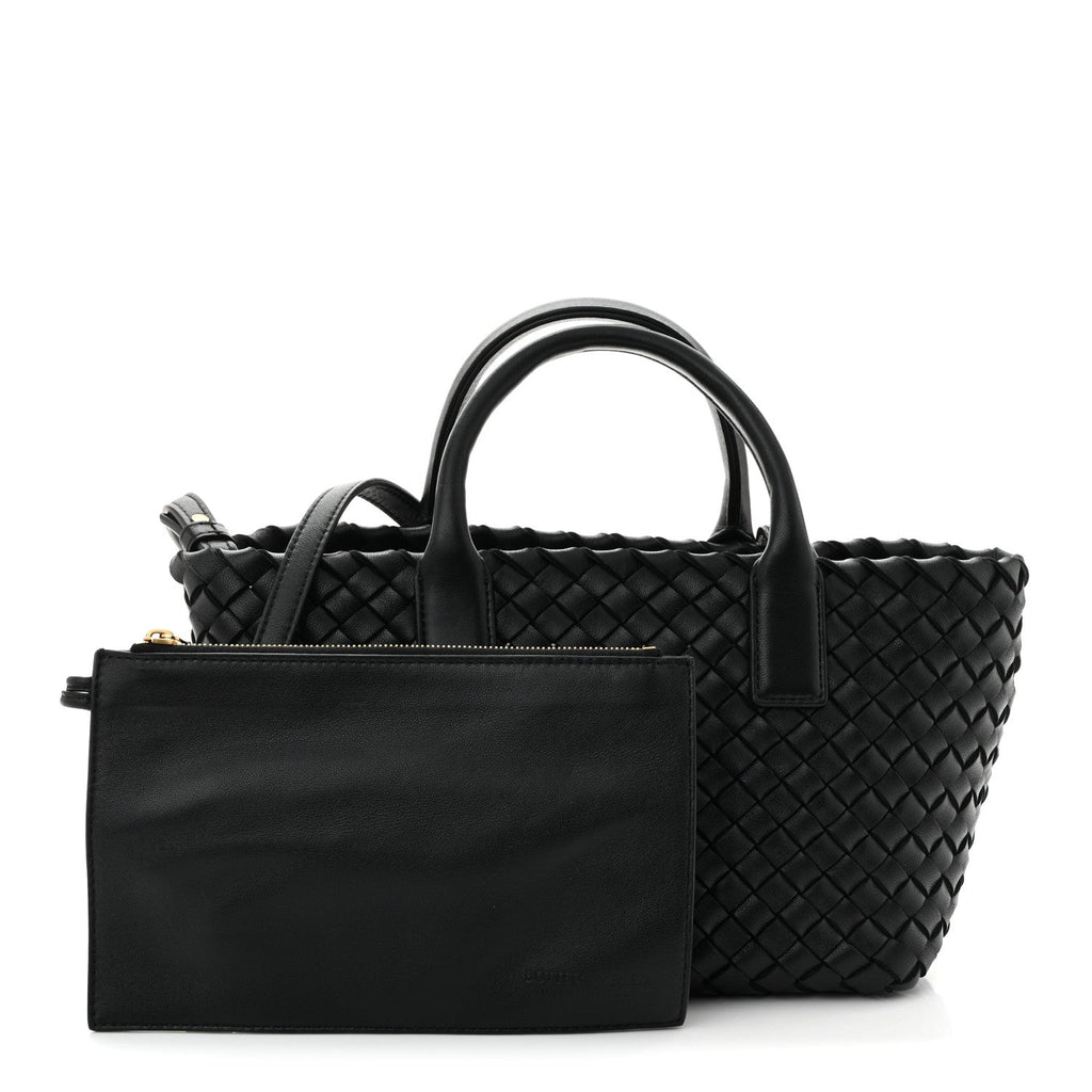 Nappa Intrecciato Mini Cabat Black