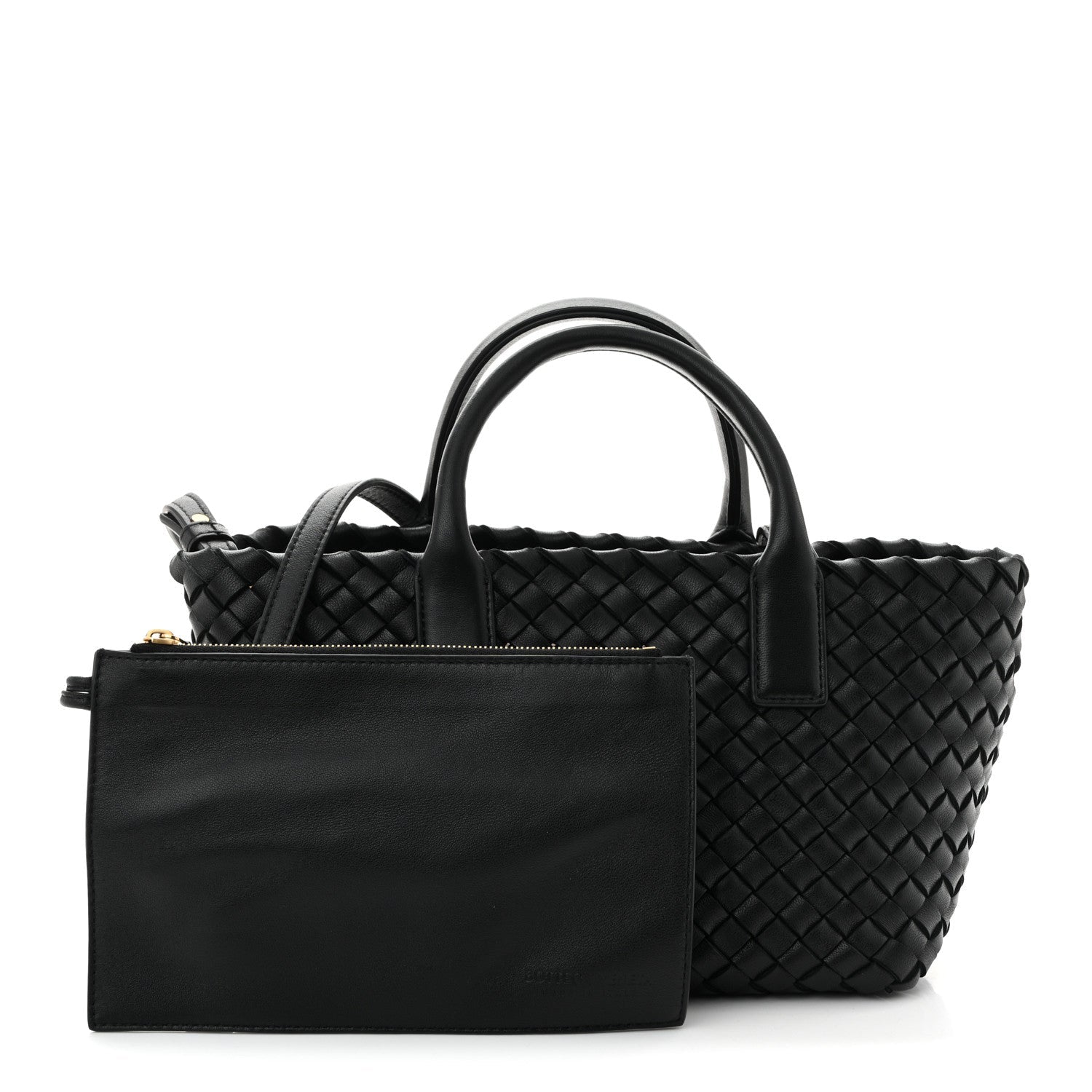 Nappa Intrecciato Mini Cabat Black