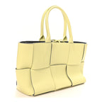 Nappa Maxi Intrecciato Small Arco Tote Lemon